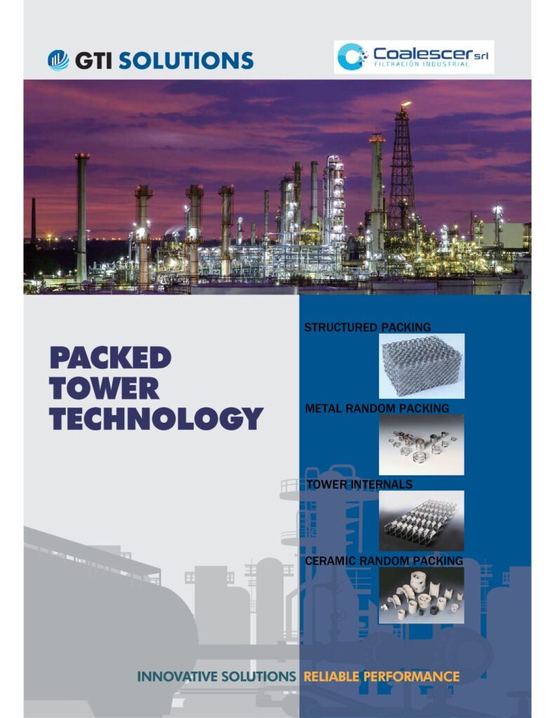GTI PACKED TOWER SOLUTIONS COALESCER PNT
